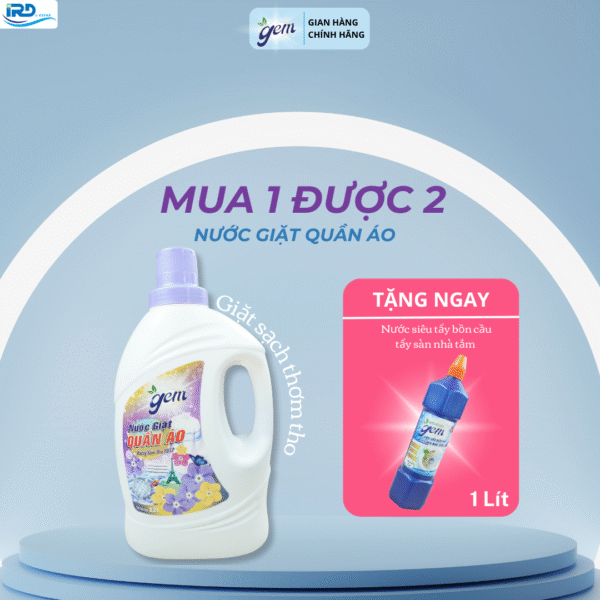 Nước giặt quần áo Gem