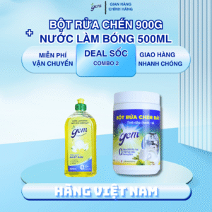 Combo Nước làm bóng chén bát