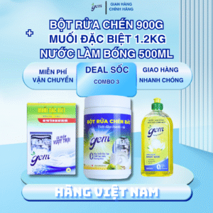 Combo Nước làm bóng chén bát