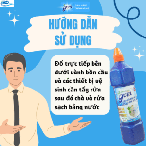 nước tẩy bồn cầu 1L